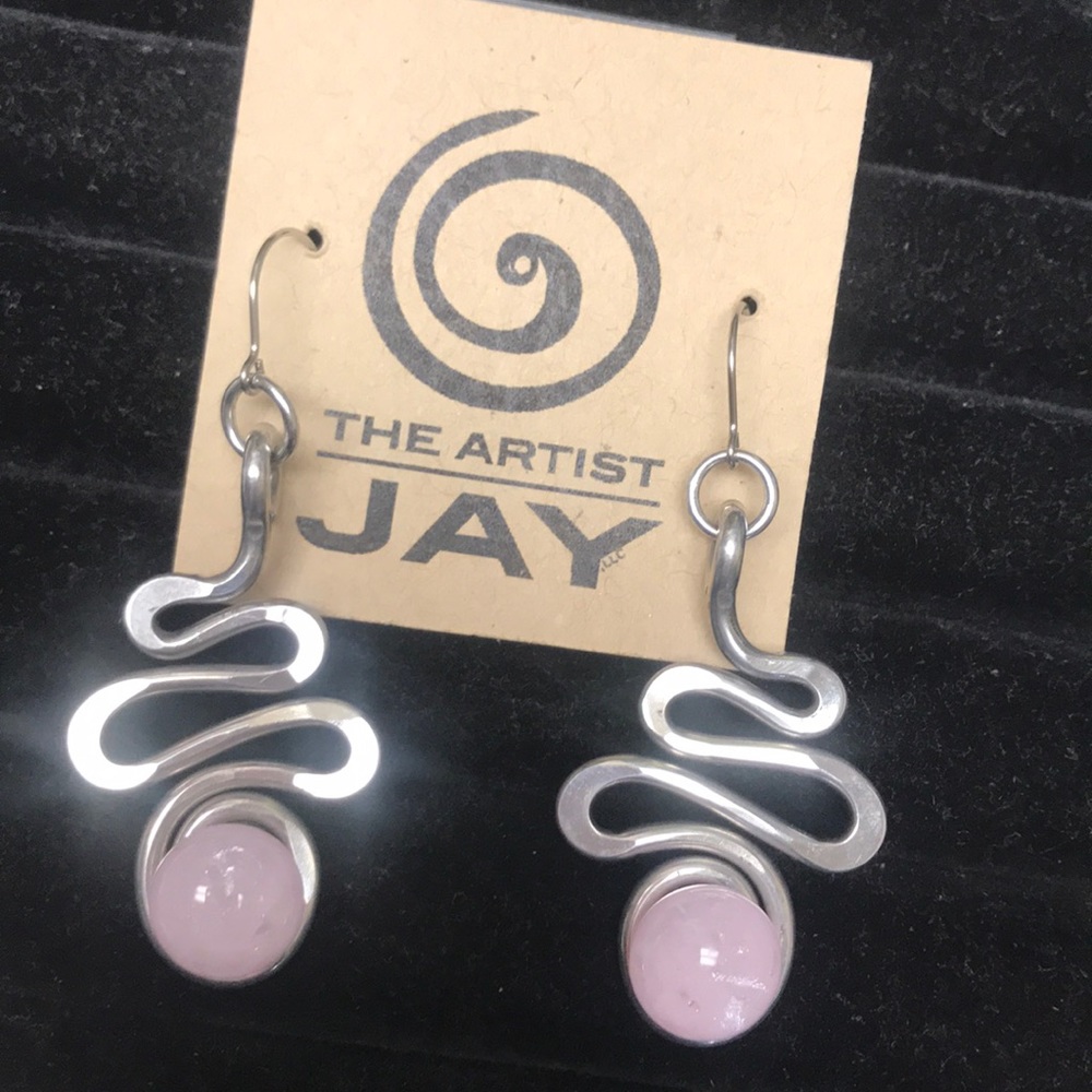 Aluminum recycled earrings